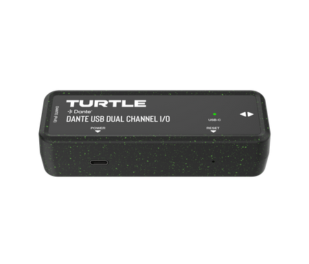 Turtle Dante USB Dual Channel I/O-apparaat op een witte achtergrond