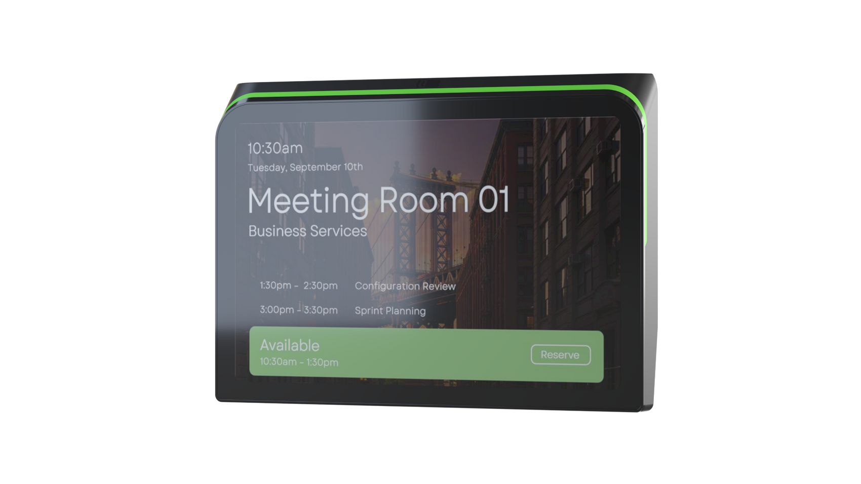 Embrava Room Sign — Meeting Room Display & Check-In Panel